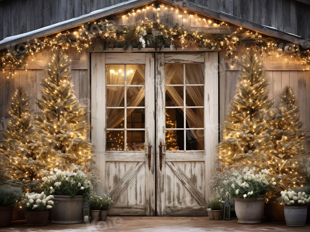 Kate Christmas Barn Backdrop Designed by Emetselch -UK