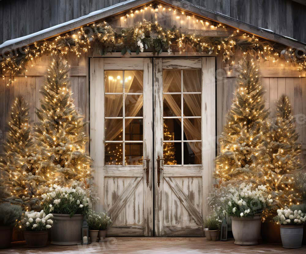 Kate Christmas Barn Backdrop Designed by Emetselch -UK