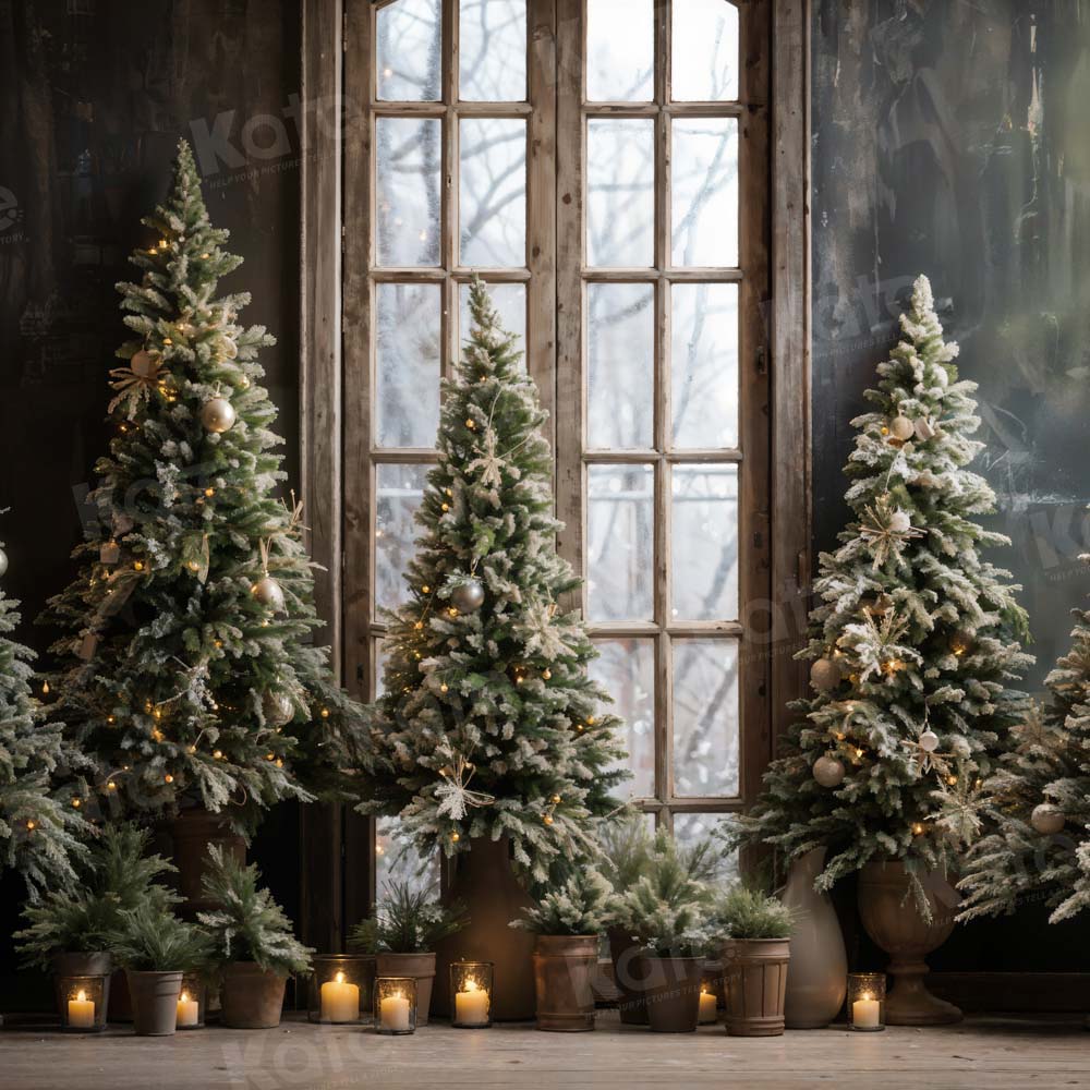 Kate Christmas Tree Window Backdrop Designed by Emetselch -UK