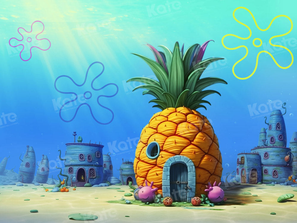 Kate Underwater World Pineapple House Backdrop Designed by GQ -UK