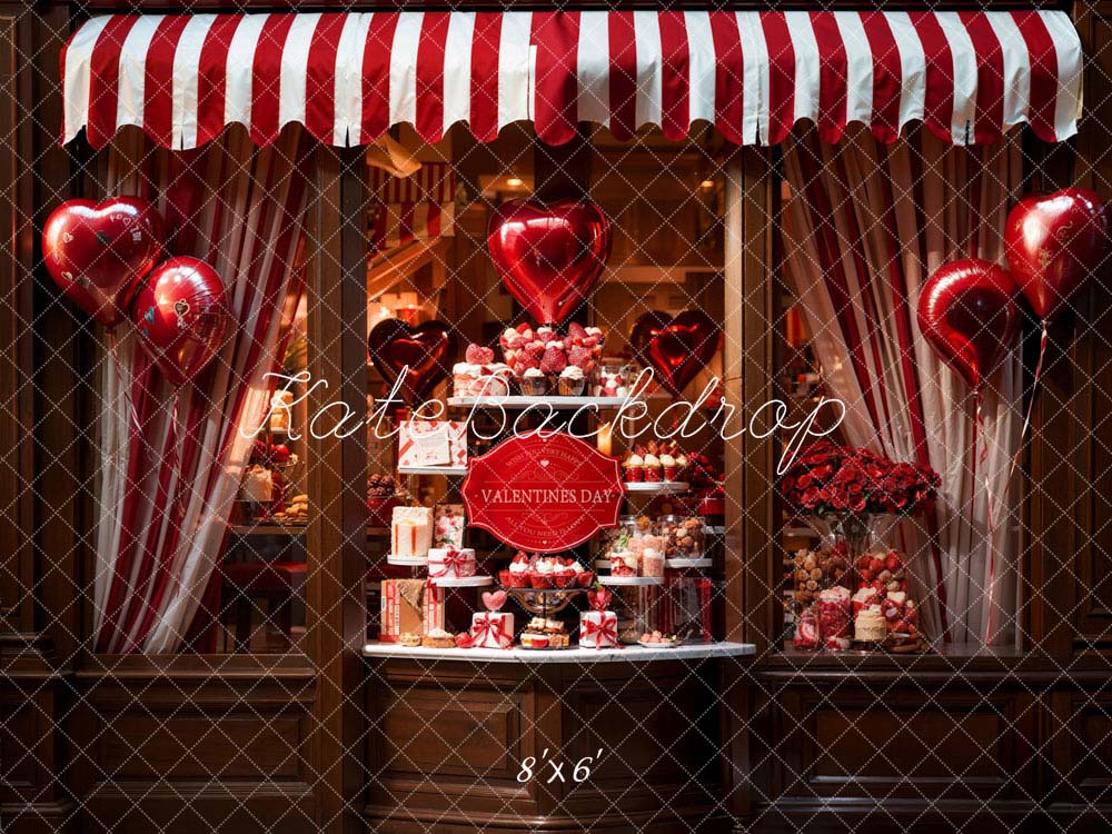 Kate Valentine's Day Balloon Gift Shop Backdrop Designed by Chain Photography -UK