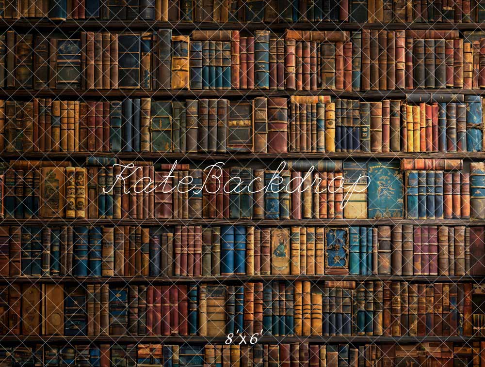 Kate Retro Books Wall Backdrop Designed by Chain Photography -UK