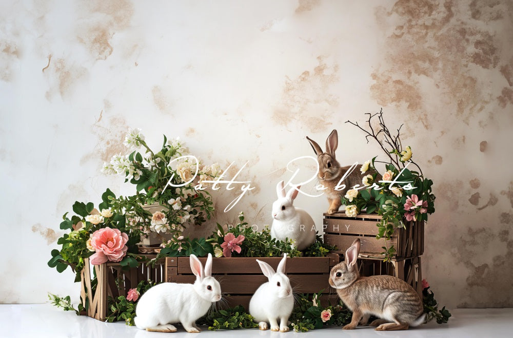 Kate Easter Bunnies Backdrop Designed by Patty Robert -UK