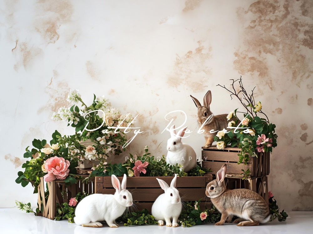 Kate Easter Bunnies Backdrop Designed by Patty Robert -UK