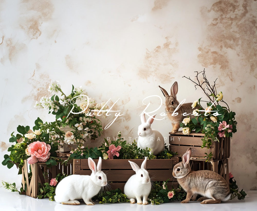 Kate Easter Bunnies Backdrop Designed by Patty Robert -UK