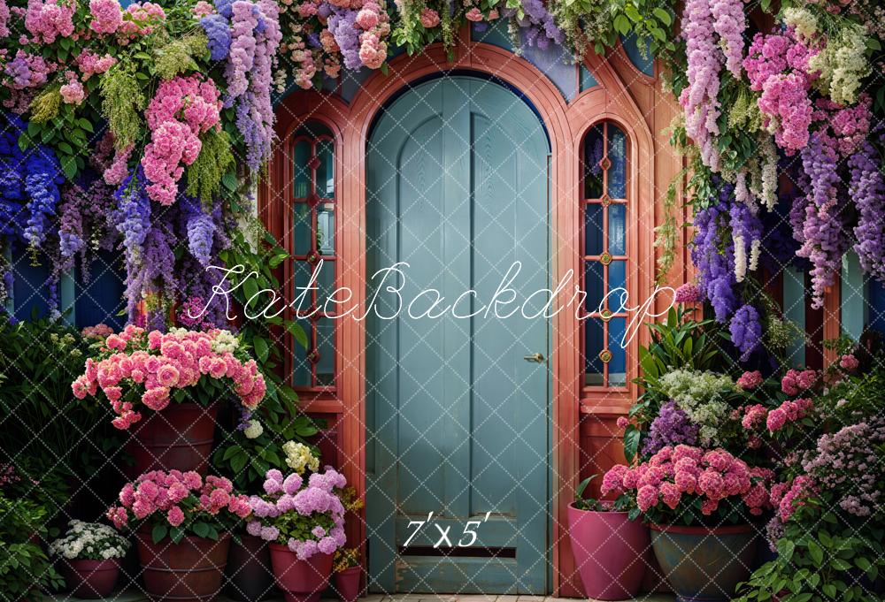 Kate Spring Flowers Front Door Backdrop Designed by Emetselch -UK