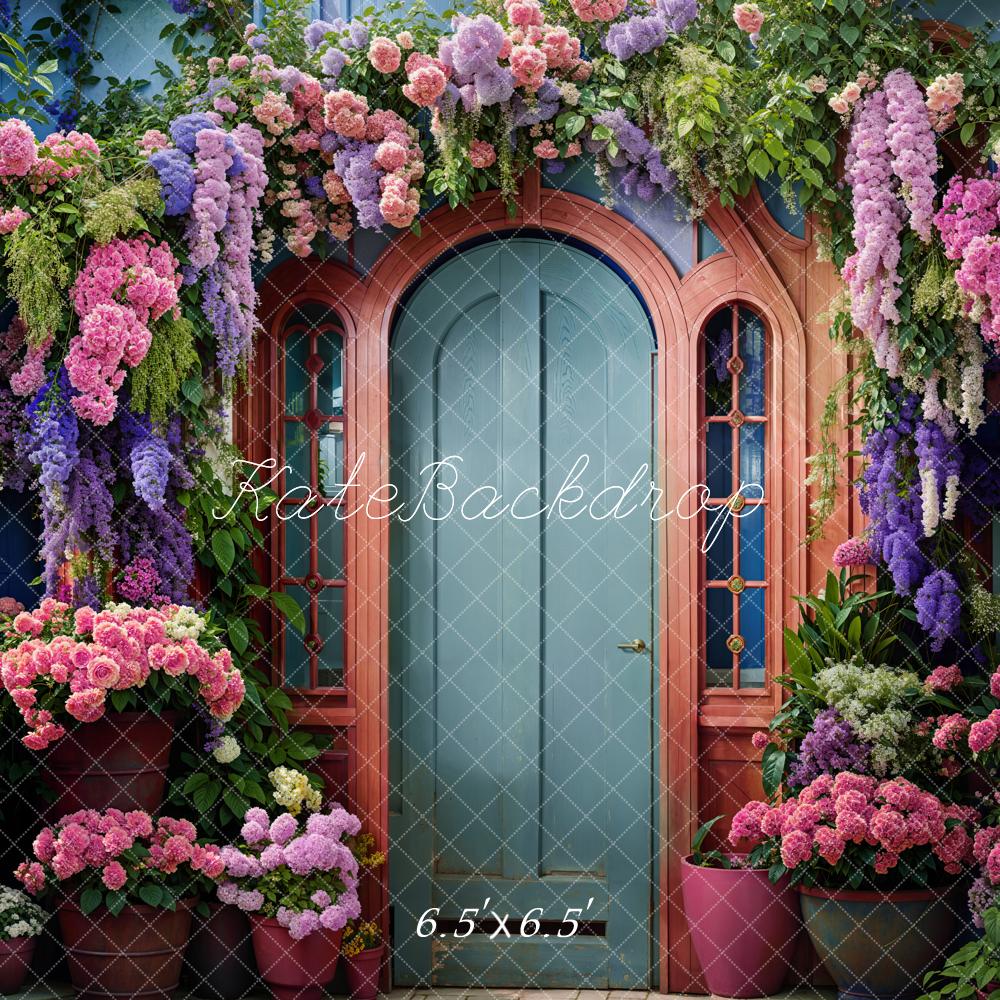 Kate Spring Flowers Front Door Backdrop Designed by Emetselch -UK