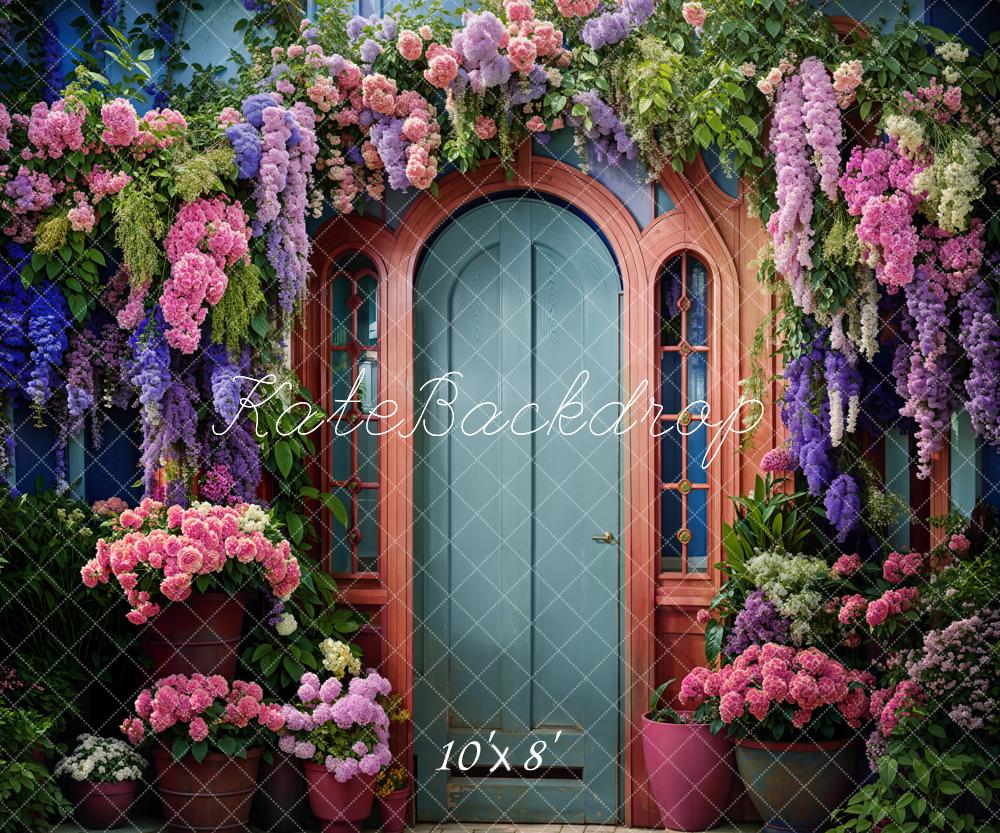 Kate Spring Flowers Front Door Backdrop Designed by Emetselch -UK