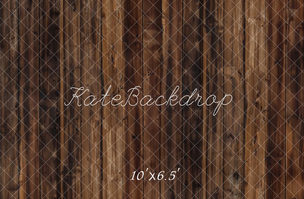 Kate Dark Brown Old Wooden Floor Backdrop Designed by Kate Image -UK