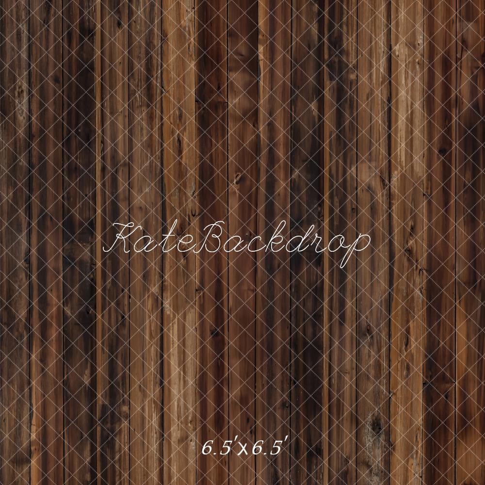 Kate Dark Brown Old Wooden Floor Backdrop Designed by Kate Image -UK