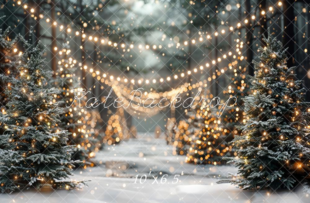 Kate Winter Christmas Forest Snowland Backdrop Designed by Emetselch -UK