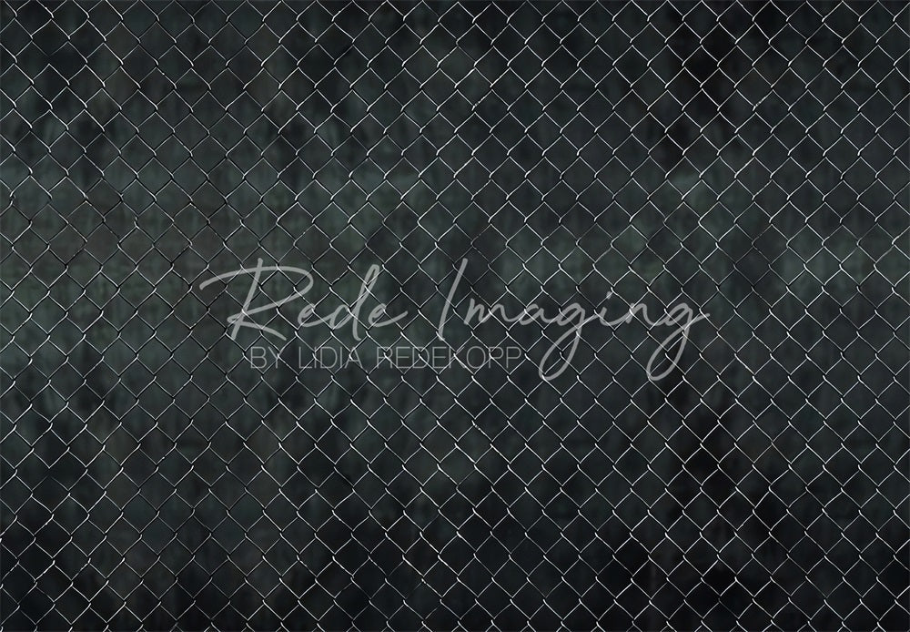 Kate Retro Black Solid Wire Fence Backdrop Designed by Lidia Redekopp -UK