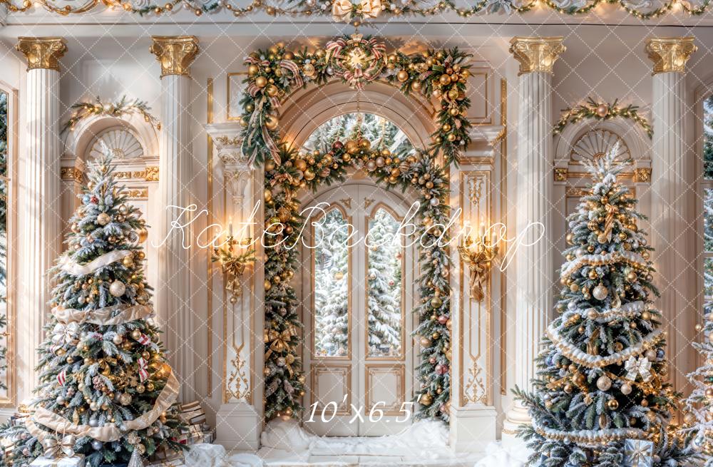 On Sale Kate Winter Christmas Retro Grand Palace Backdrop Designed by Chain Photography -UK