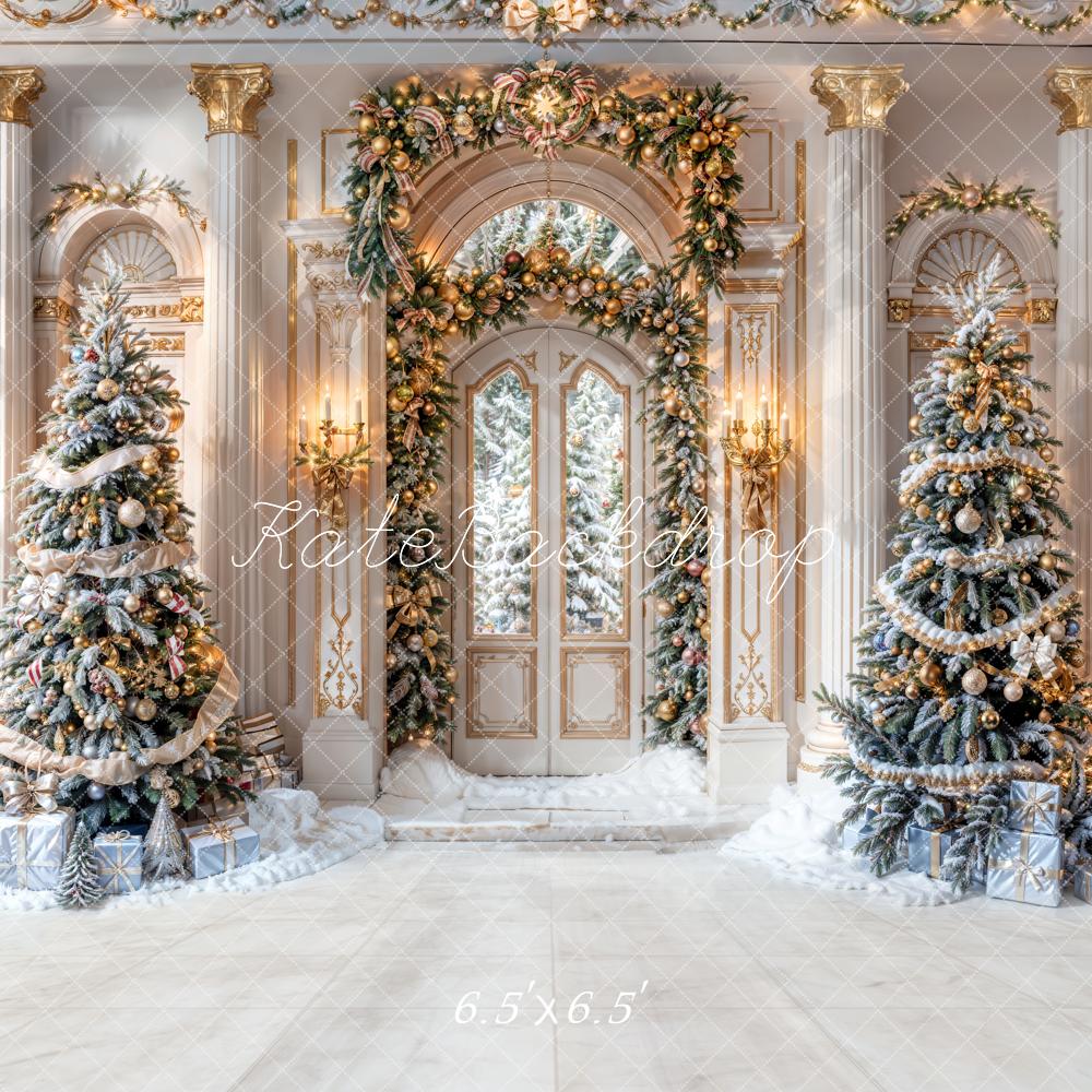 On Sale Kate Winter Christmas Retro Grand Palace Backdrop Designed by Chain Photography -UK