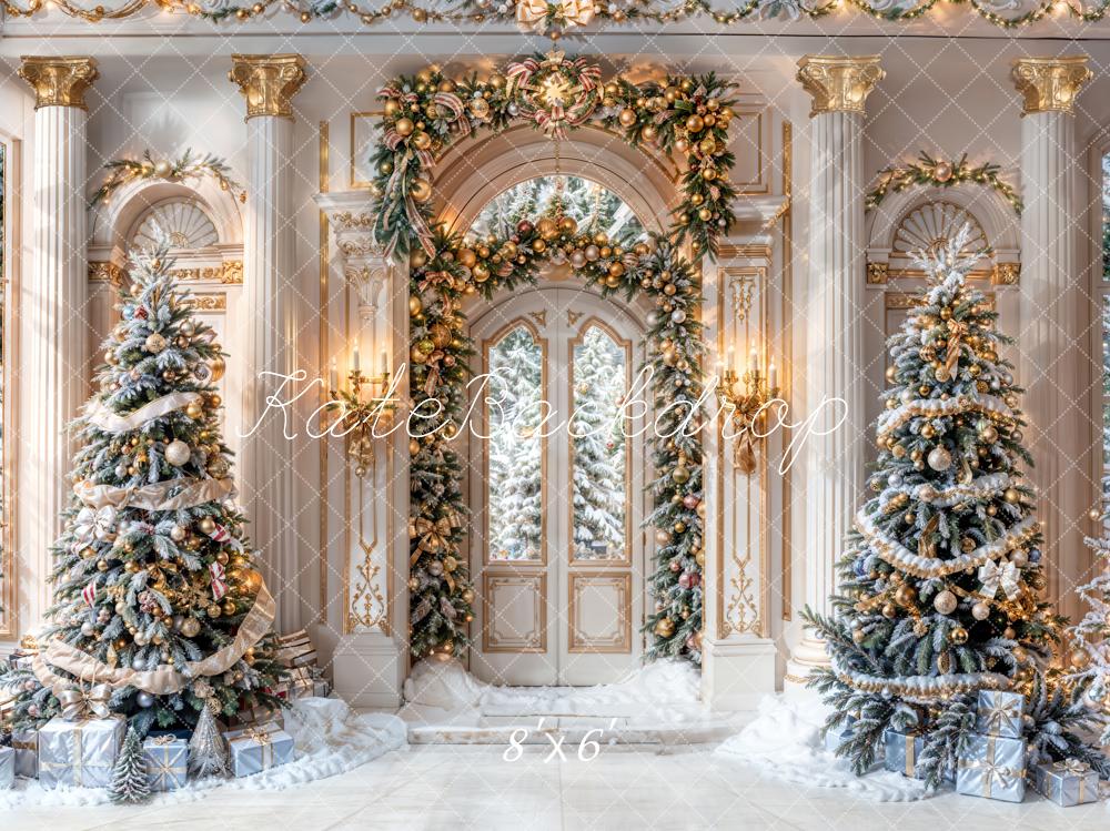 On Sale Kate Winter Christmas Retro Grand Palace Backdrop Designed by Chain Photography -UK