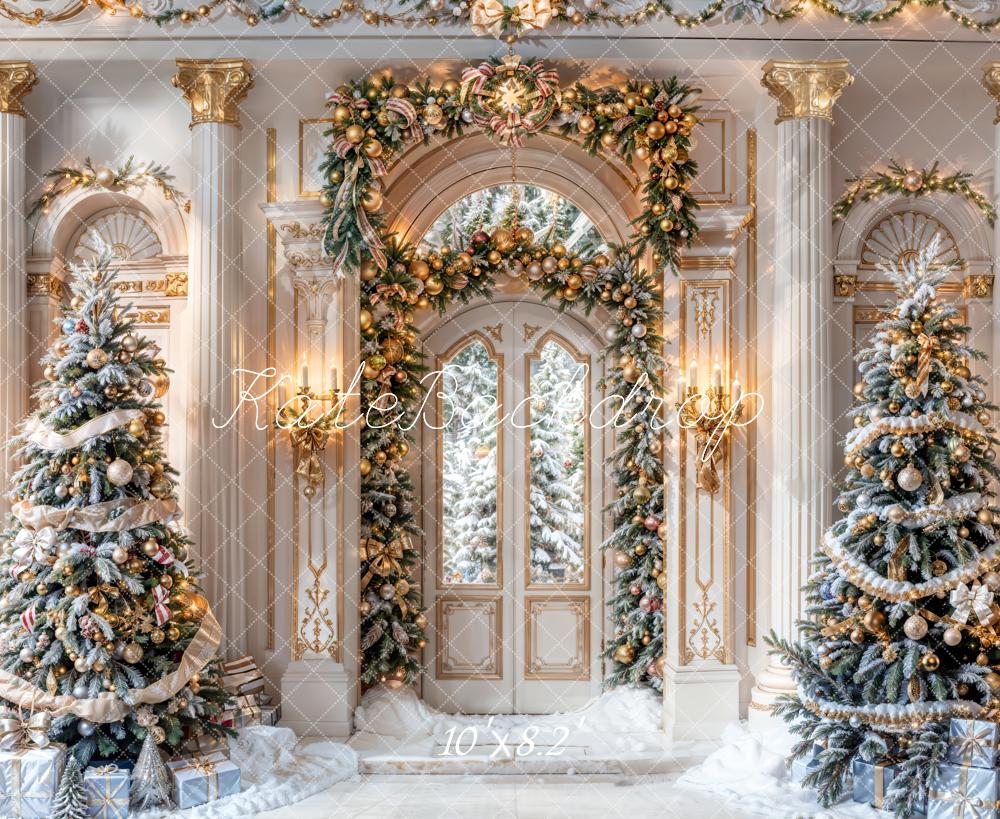 On Sale Kate Winter Christmas Retro Grand Palace Backdrop Designed by Chain Photography -UK