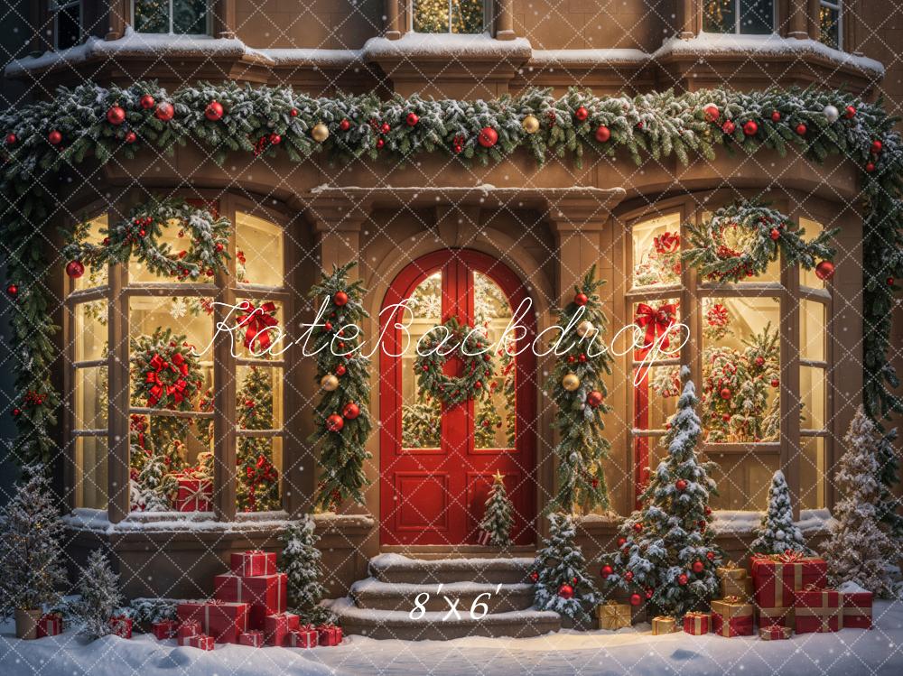 On Sale Kate Winter Christmas Gift Store Backdrop Designed by Chain Photography -UK