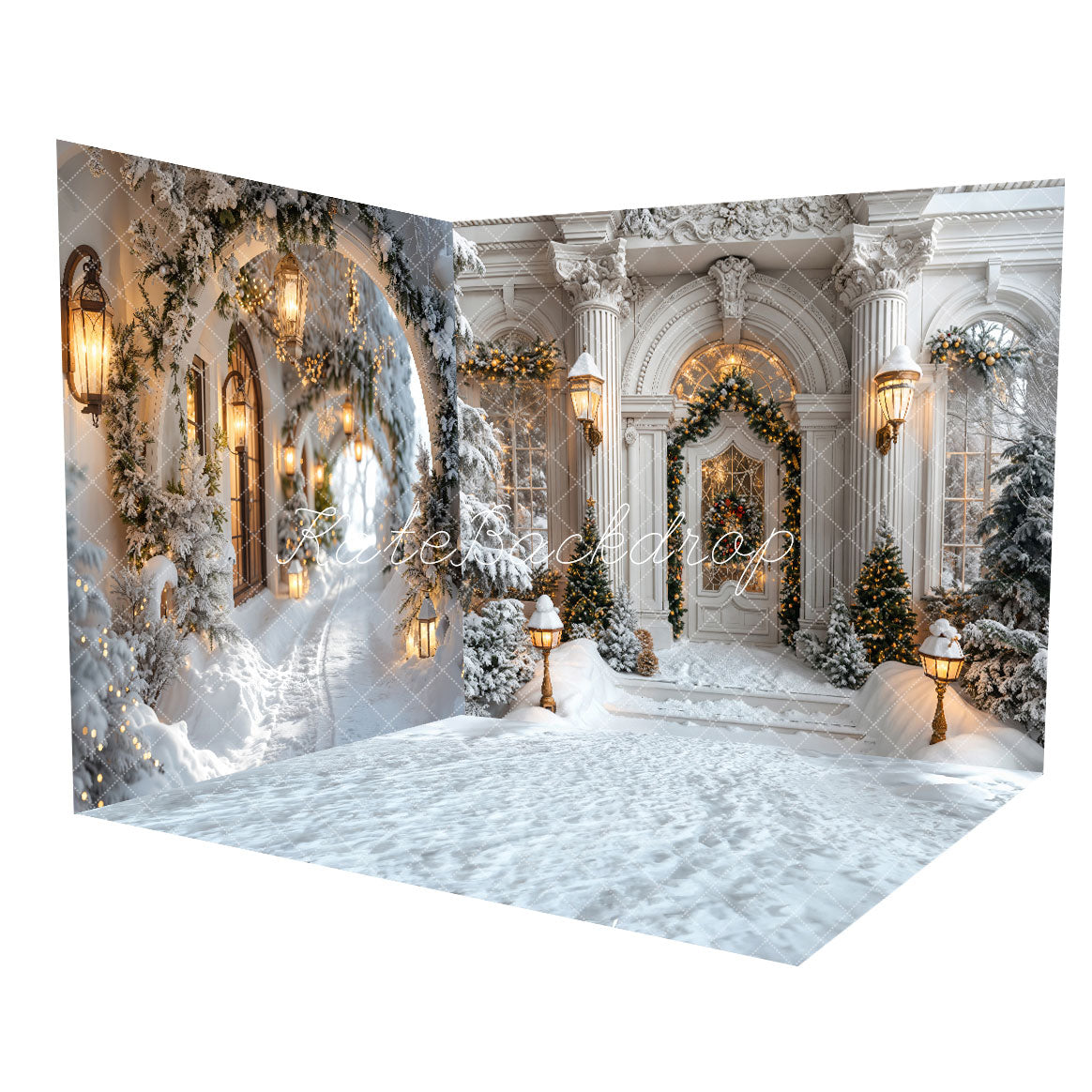 Kate Winter Retro White Christmas Arch Hallway Room Set