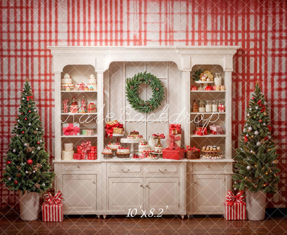 On Sale Kate Christmas Vintage White Sweet Kitchen Backdrop Designed by Emetselch -UK