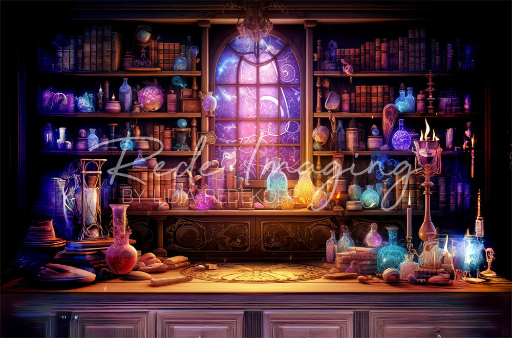 Kate Halloween Dreamy Magic Potion Lab Backdrop Designed by Lidia Redekopp -UK