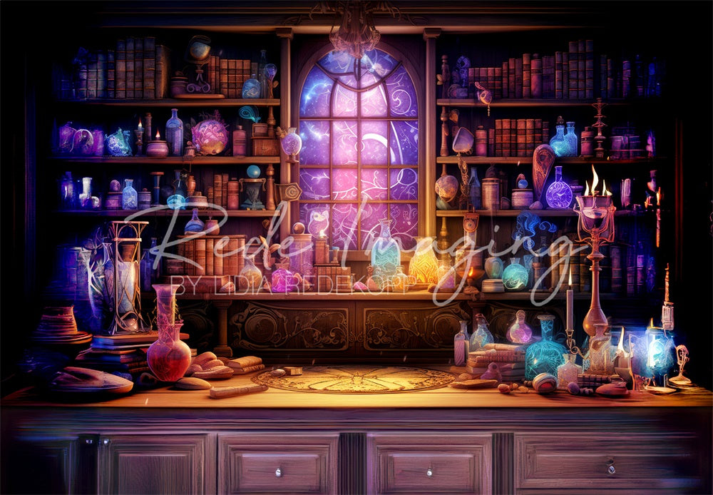 Kate Halloween Dreamy Magic Potion Lab Backdrop Designed by Lidia Redekopp -UK