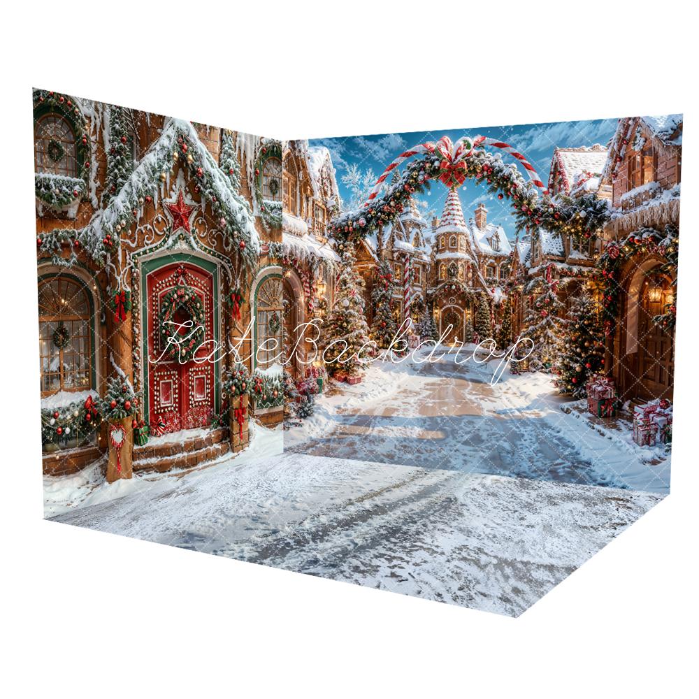 Kate Christmas Gingerbread Town Street Room Set -UK