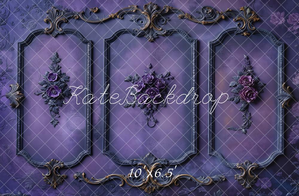 Kate Halloween Purple Retro Wall Backdrop Designed by Chain Photography -UK