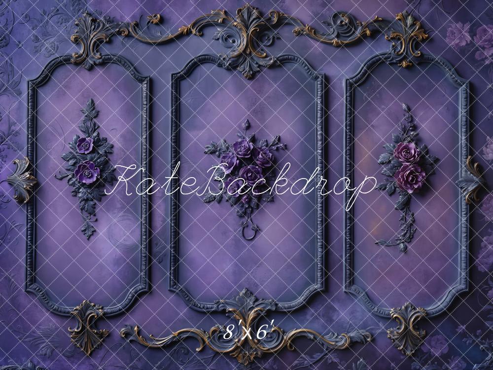 Kate Halloween Purple Retro Wall Backdrop Designed by Chain Photography -UK