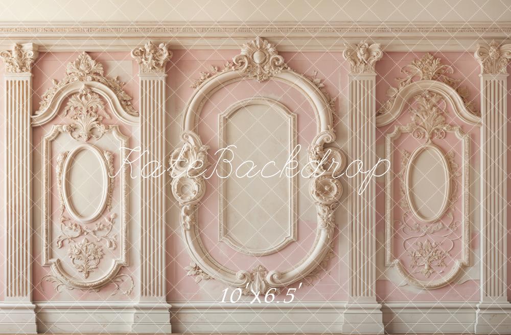 Kate Pink Retro Carved Wall Backdrop Designed by Emetselch -UK