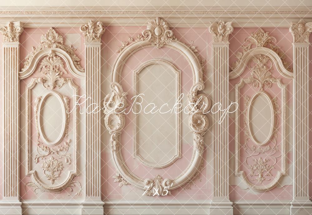 Kate Pink Retro Carved Wall Backdrop Designed by Emetselch -UK