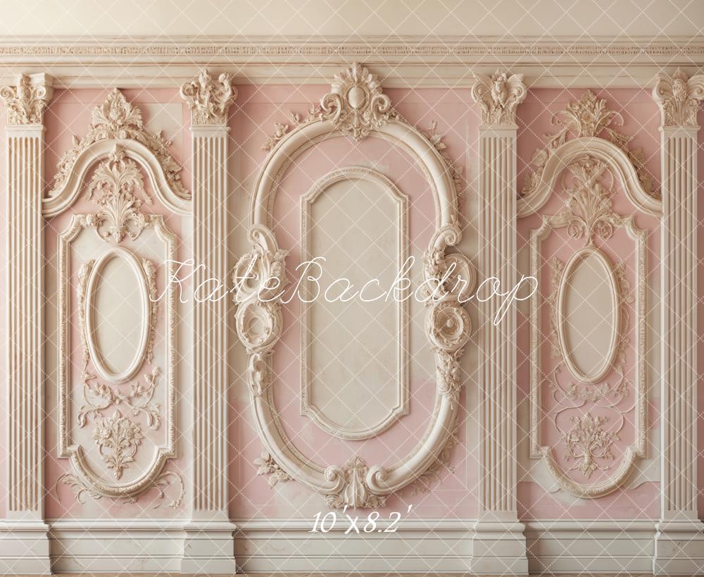 Kate Pink Retro Carved Wall Backdrop Designed by Emetselch -UK