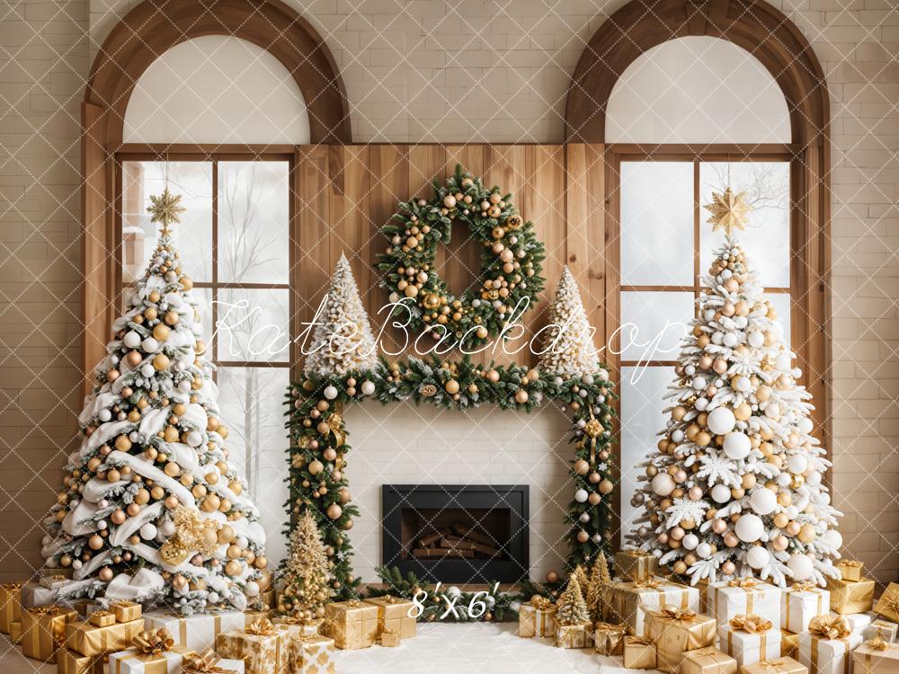 On Sale Kate Christmas Window Trees Fireplace Backdrop Designed by Emetselch -UK