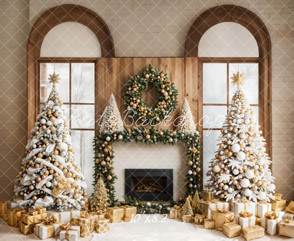 On Sale Kate Christmas Window Trees Fireplace Backdrop Designed by Emetselch -UK