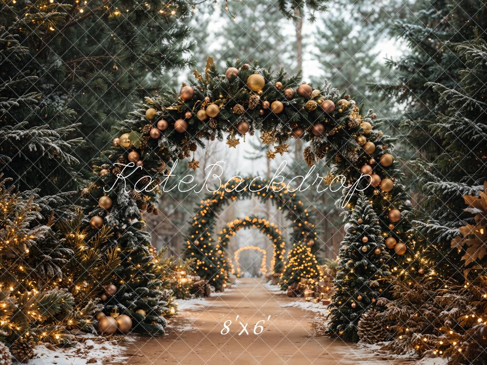 Kate Christmas Tree Archway Forest Backdrop Designed by Emetselch