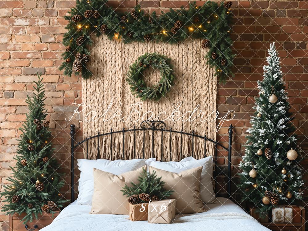 On Sale Kate Christmas Tree Headboard Boho Backdrop Designed by Emetselch -UK