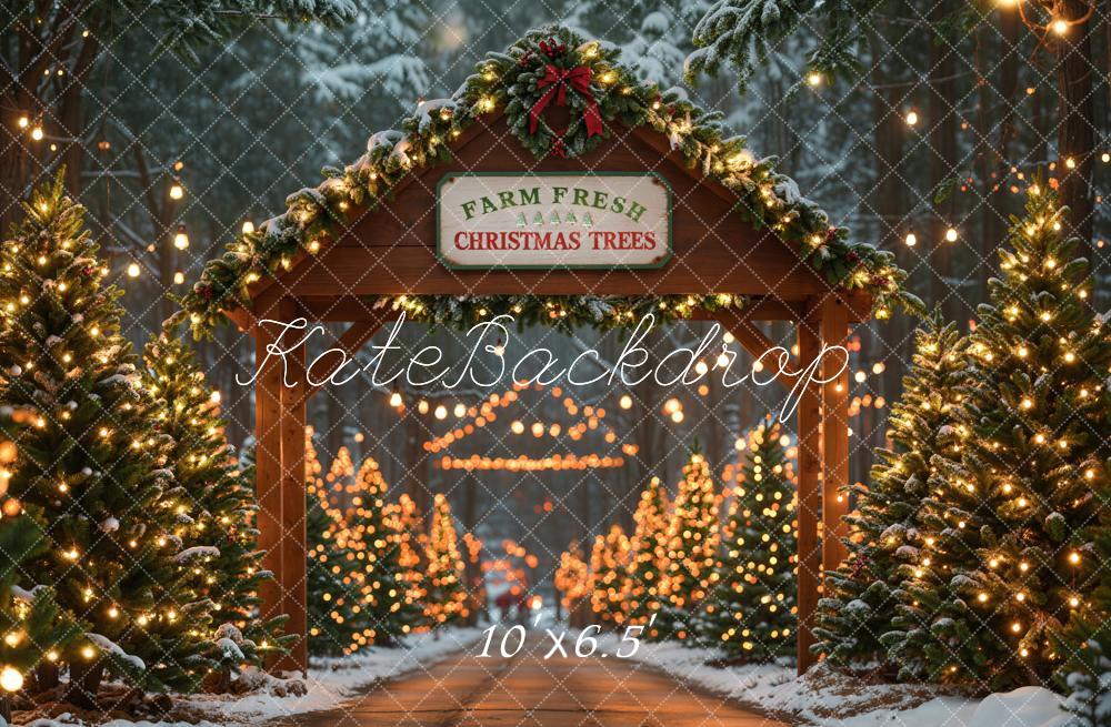 On Sale Kate Farm Fresh Christmas Trees Backdrop Designed by Emetselch