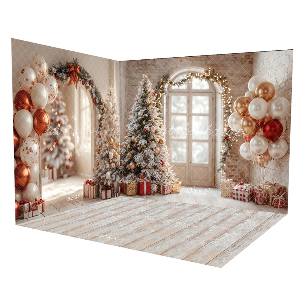 Kate Christmas Tree Balloons Arch Window Room Set -UK