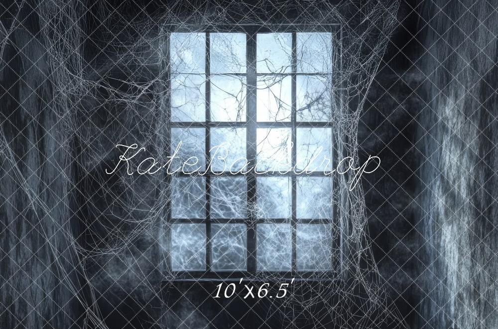 Kate Halloween Spiderweb Window Backdrop Designed by Lidia Redekopp -UK