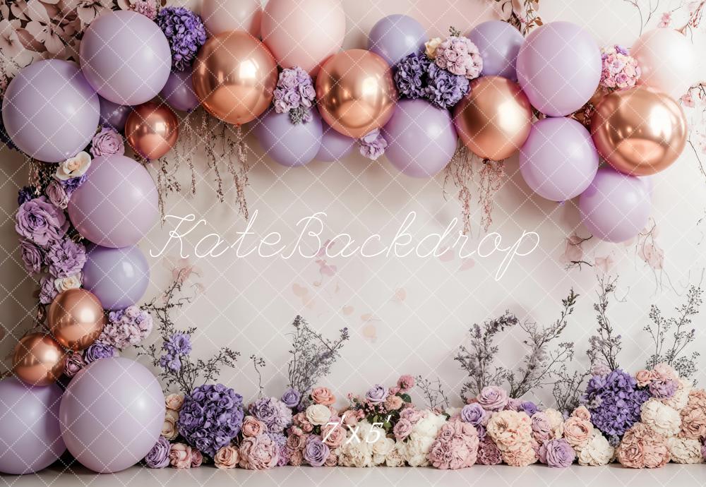 Lightning Deals Kate Flower Arch With Colorful Balloons Backdrop Designed by Emetselch -UK