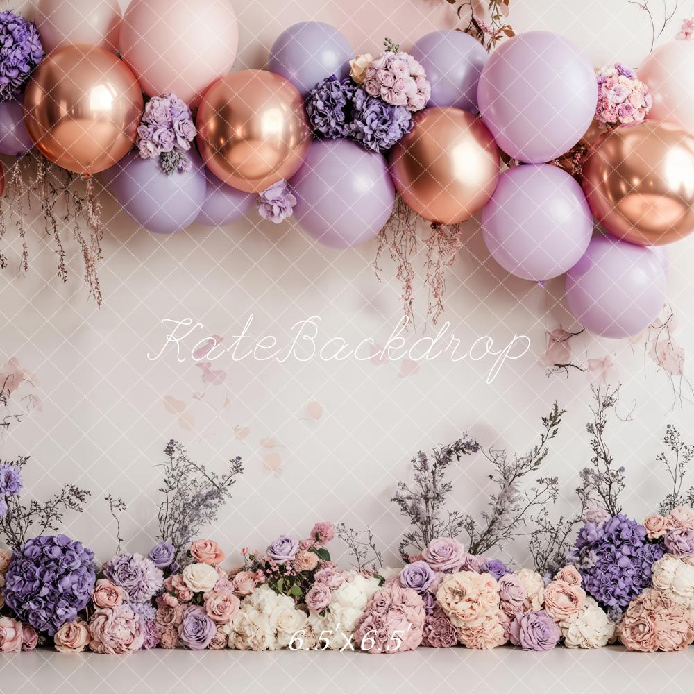 Lightning Deals Kate Flower Arch With Colorful Balloons Backdrop Designed by Emetselch -UK