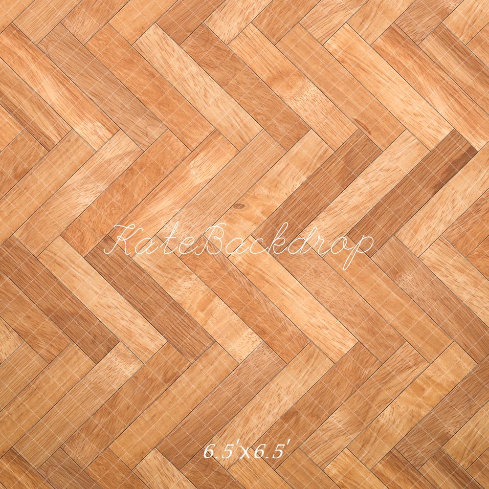 Kate Herringbone Pattern Wooden Floor Backdrop Designed by Kate Image -UK