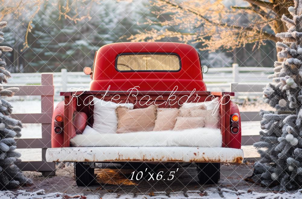 Kate Winter Red Back Truck Backdrop Designed by Mini MakeBelieve -UK