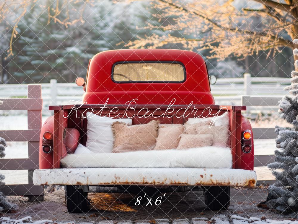 Kate Winter Red Back Truck Backdrop Designed by Mini MakeBelieve -UK