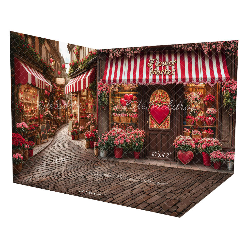 Kate Valentine's Day Flower Shop Street Room Set -UK