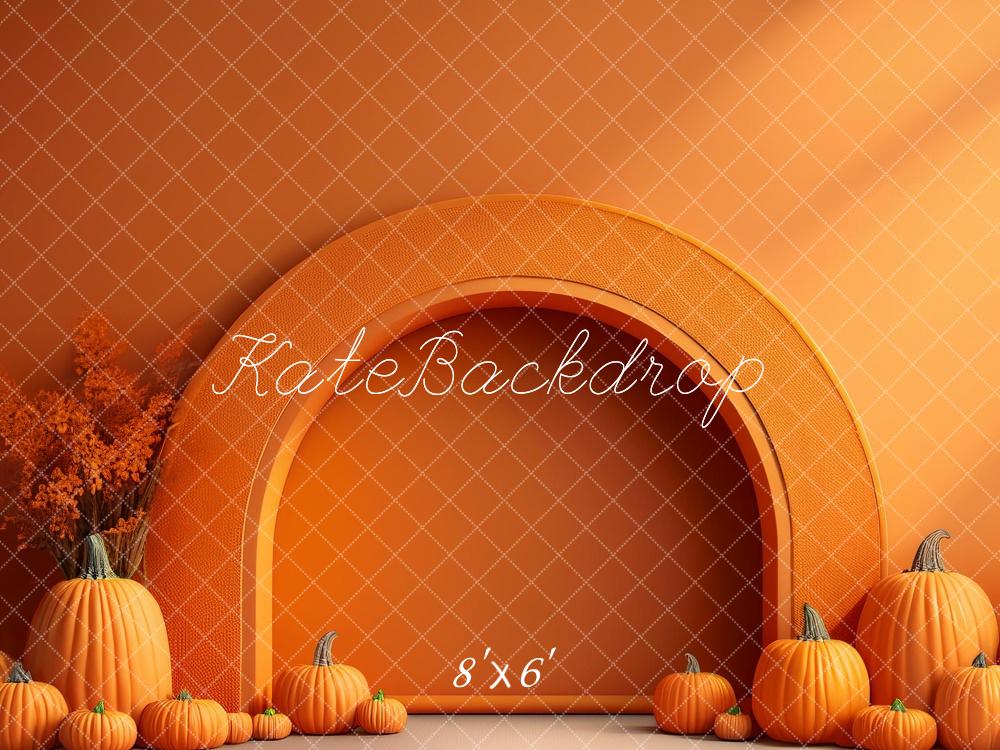 Lightning Deals Kate Fine Art Arch Pumpkin Backdrop Designed by Megan Leigh Photography -UK