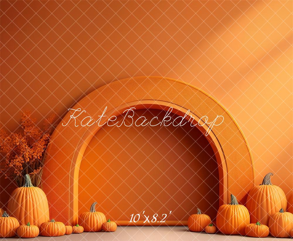 Lightning Deals Kate Fine Art Arch Pumpkin Backdrop Designed by Megan Leigh Photography -UK