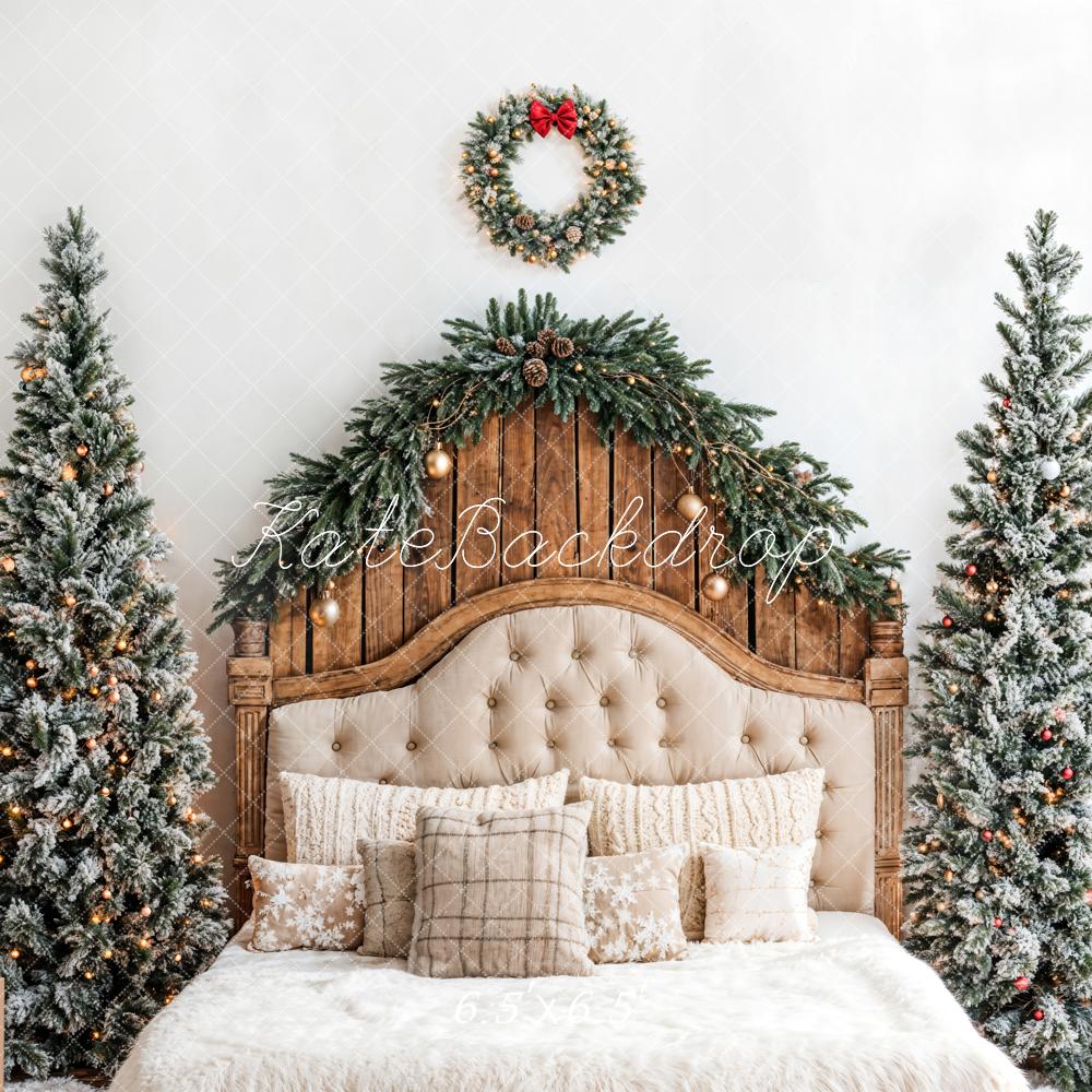 Kate Christmas Headboard Wreath Backdrop Designed by Emetselch -UK