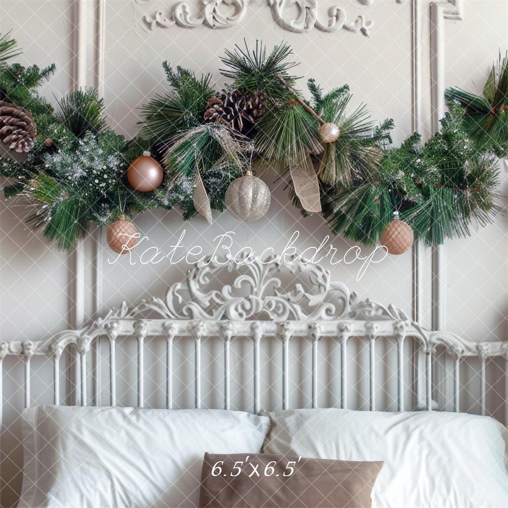 On Sale Kate Christmas Headboard Bedroom White Backdrop Designed by Mini MakeBelieve