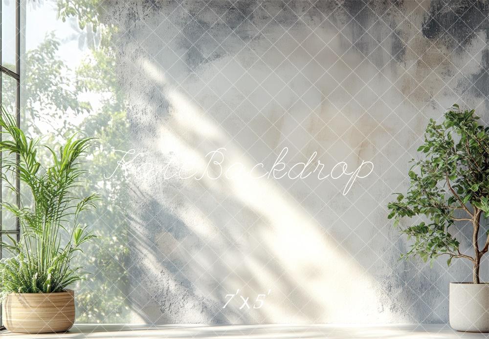 Kate Sunshine Greenery Abstract Wall Backdrop Designed by Mini MakeBelieve -UK