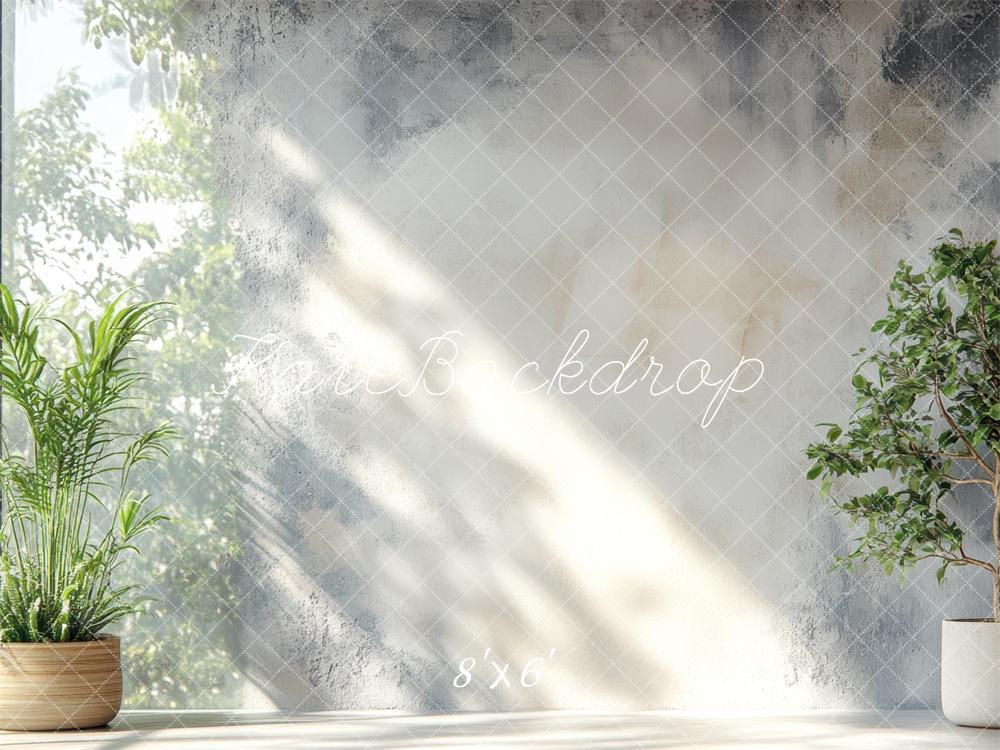 Kate Sunshine Greenery Abstract Wall Backdrop Designed by Mini MakeBelieve -UK